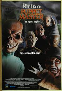 g374 RETRO PUPPET MASTER one-sheet movie poster '99 creepy horror image!