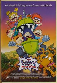 g387 RUGRATS MOVIE advance one-sheet movie poster '98 Nickelodeon cartoon!