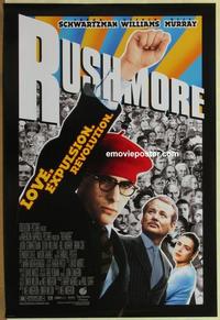 g390 RUSHMORE DS one-sheet movie poster '98 Jason Schwartzman, Bill Murray