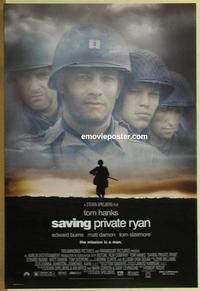 g393 SAVING PRIVATE RYAN DS one-sheet movie poster '98 Tom Hanks, Spielberg