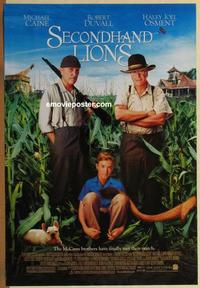 g398 SECONDHAND LIONS DS one-sheet movie poster '03 Haley Joel Osment