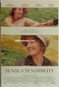 g400 SENSE & SENSIBILITY DS one-sheet movie poster '95 Ang Lee, Kate Winslet