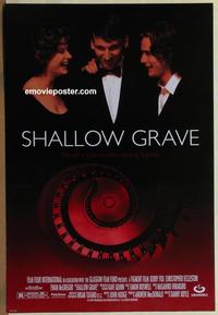 g404 SHALLOW GRAVE DS one-sheet movie poster '95 Ewan McGregor, Kerry Fox