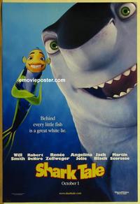 g406 SHARK TALE DS teaser one-sheet movie poster '04 Will Smith, DeNiro