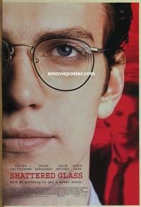 g407 SHATTERED GLASS DS one-sheet movie poster '03 Hayden Christensen