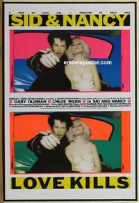 g416 SID & NANCY English 1sh '86 Gary Oldman & Chloe Webb, punk rock classic directed by Alex Cox!