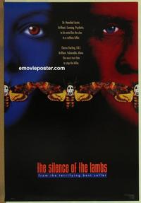 g417 SILENCE OF THE LAMBS teaser one-sheet movie poster '90 Jodie Foster