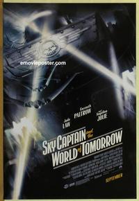g422 SKY CAPTAIN & THE WORLD OF TOMORROW advance one-sheet movie poster '04