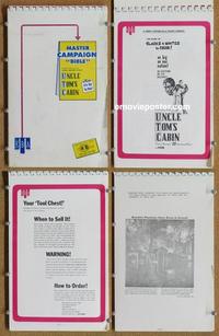 f312 UNCLE TOM'S CABIN special movie pressbook '69 Kroger Babb