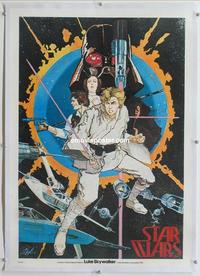 f001 STAR WARS linen special movie poster '77 Howard Chaykin