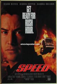 g433 SPEED DS int'l one-sheet movie poster '94 Keanu Reeves, Bullock