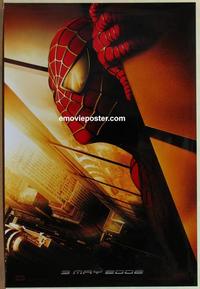 g434 SPIDER-MAN DS 'Twin Towers' teaser one-sheet movie poster '02 Raimi