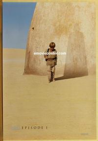 g348 PHANTOM MENACE style A teaser one-sheet movie poster '99 Star Wars