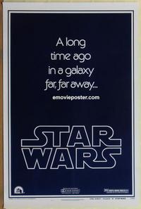 f007 STAR WARS REPRODUCTION style B 1sh movie poster '77 George Lucas