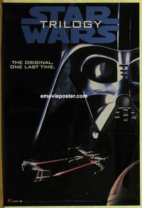 g448 STAR WARS TRILOGY video 1sh movie poster '95 George Lucas