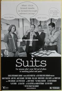 g461 SUITS one-sheet movie poster '99 Eric Weber workplace comedy!