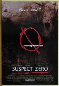 g462 SUSPECT ZERO DS advance one-sheet movie poster '04 Ben Kingsley