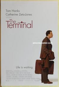 g470 TERMINAL DS one-sheet movie poster '04 Tom Hanks, Steven Spielberg