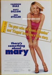 g473 THERE'S SOMETHING ABOUT MARY DS one-sheet movie poster '98 Cameron Diaz