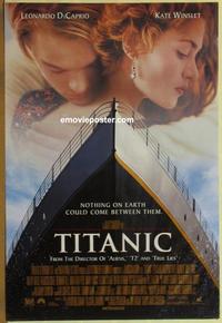 g478 TITANIC DS int'l one-sheet movie poster '97 DiCaprio, Kate Winslet