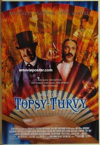 g486 TOPSY-TURVY DS one-sheet movie poster '99 Gilbert & Sullivan, English!