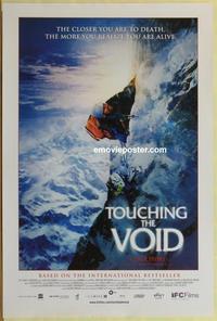 g489 TOUCHING THE VOID one-sheet movie poster '03 mountain climbing!