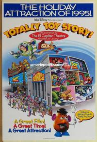 g490 TOTALLY TOY STORY 1sh '95 Disney & Pixar!