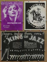 f378 UNIVERSAL WEEKLY movie trade magazine 4-29-33 King of Jazz!