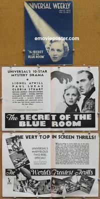 f386 UNIVERSAL WEEKLY movie trade magazine 7-15-33 Blue Room!