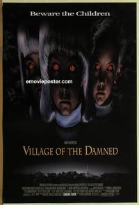 g507 VILLAGE OF THE DAMNED DS advance one-sheet movie poster '95 Carpenter