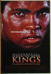 g516 WHEN WE WERE KINGS DS one-sheet movie poster '97 Muhammad Ali, boxing!