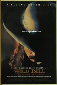 g519 WILD BILL DS one-sheet movie poster '95 Jeff Bridges, Ellen Barkin