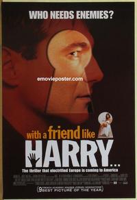 g524 WITH A FRIEND LIKE HARRY advance one-sheet movie poster '00 French!