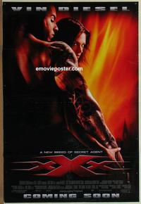 g530 XXX DS advance one-sheet movie poster '02 Vin Diesel, Asia Argento