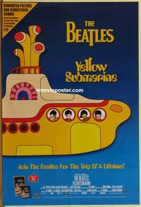 g531 YELLOW SUBMARINE video one-sheet movie poster R99 The Beatles!