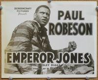 h558 EMPEROR JONES 8x10 R40 Paul Robeson close up!