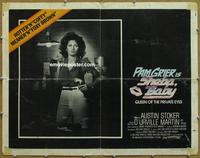 h015 SHEBA BABY half-sheet '75 Pam Grier AIP classic!