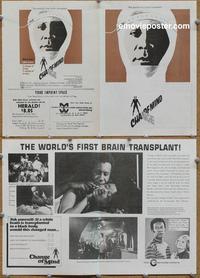 h371 CHANGE OF MIND movie herald '69 brain transplant!