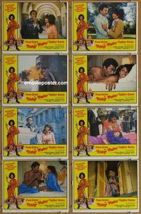h153 FRIDAY FOSTER 8 LCs '76 Pam Grier, Yaphet Kotto