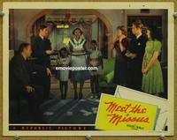 h239 MEET THE MISSUS LC '40 Alan Ladd, maid with cake!