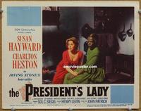 h279 PRESIDENT'S LADY lobby card #4 '53 Susan Hayward