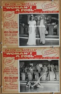 h359 WOMAN'S A FOOL 2 LCs'40s all-black musical comedy!