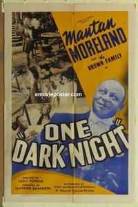 h057 ONE DARK NIGHT one-sheet '39 Mantan Moreland