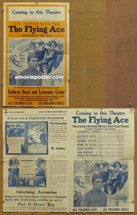 h383 FLYING ACE movie pressbook '26 Lawrence Criner