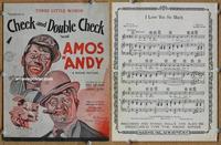 h372 CHECK & DOUBLE CHECK sheet music '30 Amos & Andy!