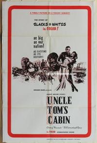 h074 UNCLE TOM'S CABIN one-sheet poster '69 Kroger Babb
