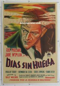 k221 LOST WEEKEND linen Argentinean movie poster '45 Wilder