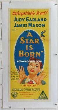 k072 STAR IS BORN linen Aust daybill movie poster '54 Judy Garland