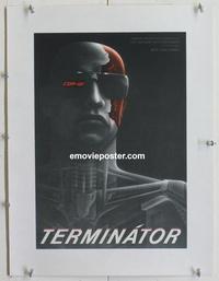 k139 TERMINATOR linen Czech movie poster '90 Arnold Schwarzenegger classic!