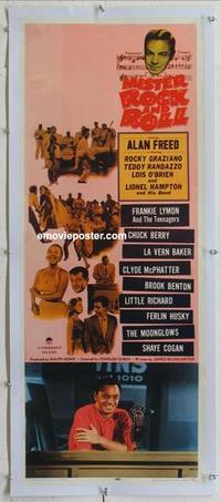 k236 MISTER ROCK & ROLL linen insert movie poster '57 Alan Freed